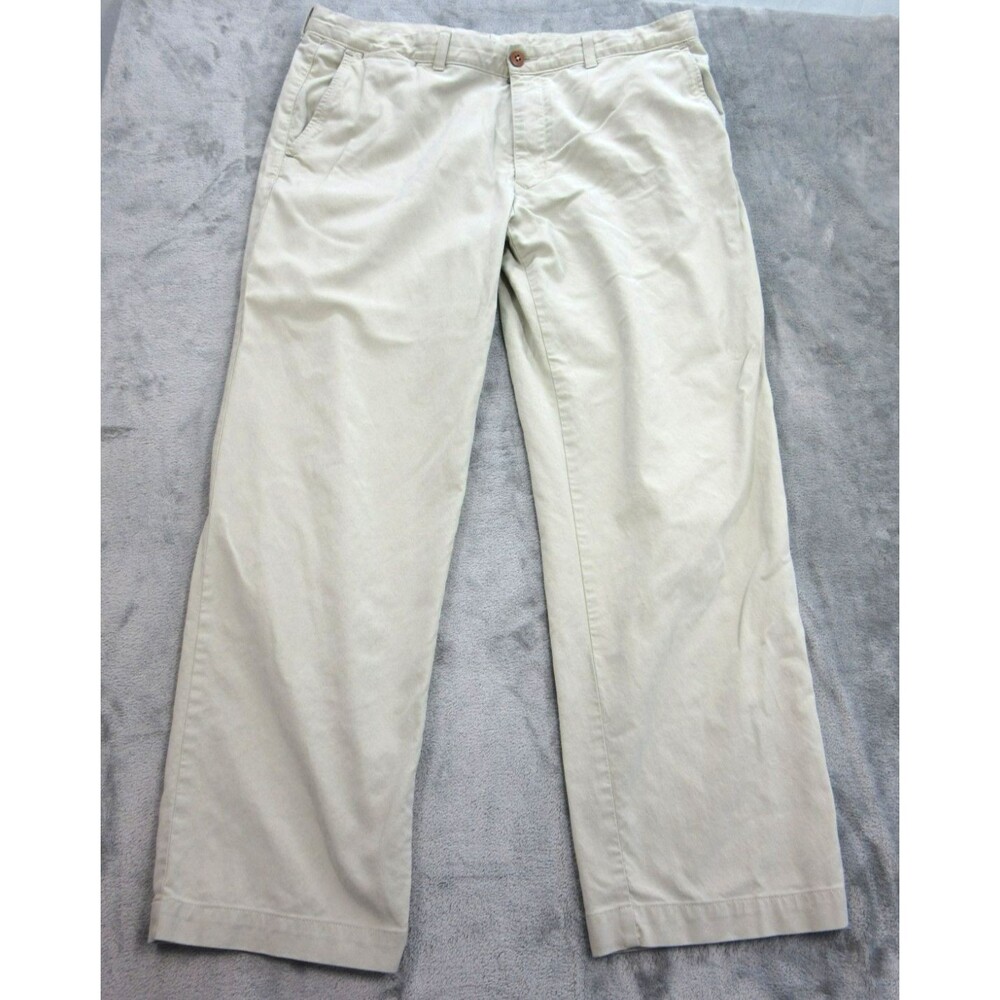 Tommy Bahama Pants Mens 38 x30 (Actual 36x29) Chino Beige Cotton Blend
